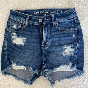 American Eagle Outfitters - Distressed Denim shorts - Next Level Stretch Sz 000